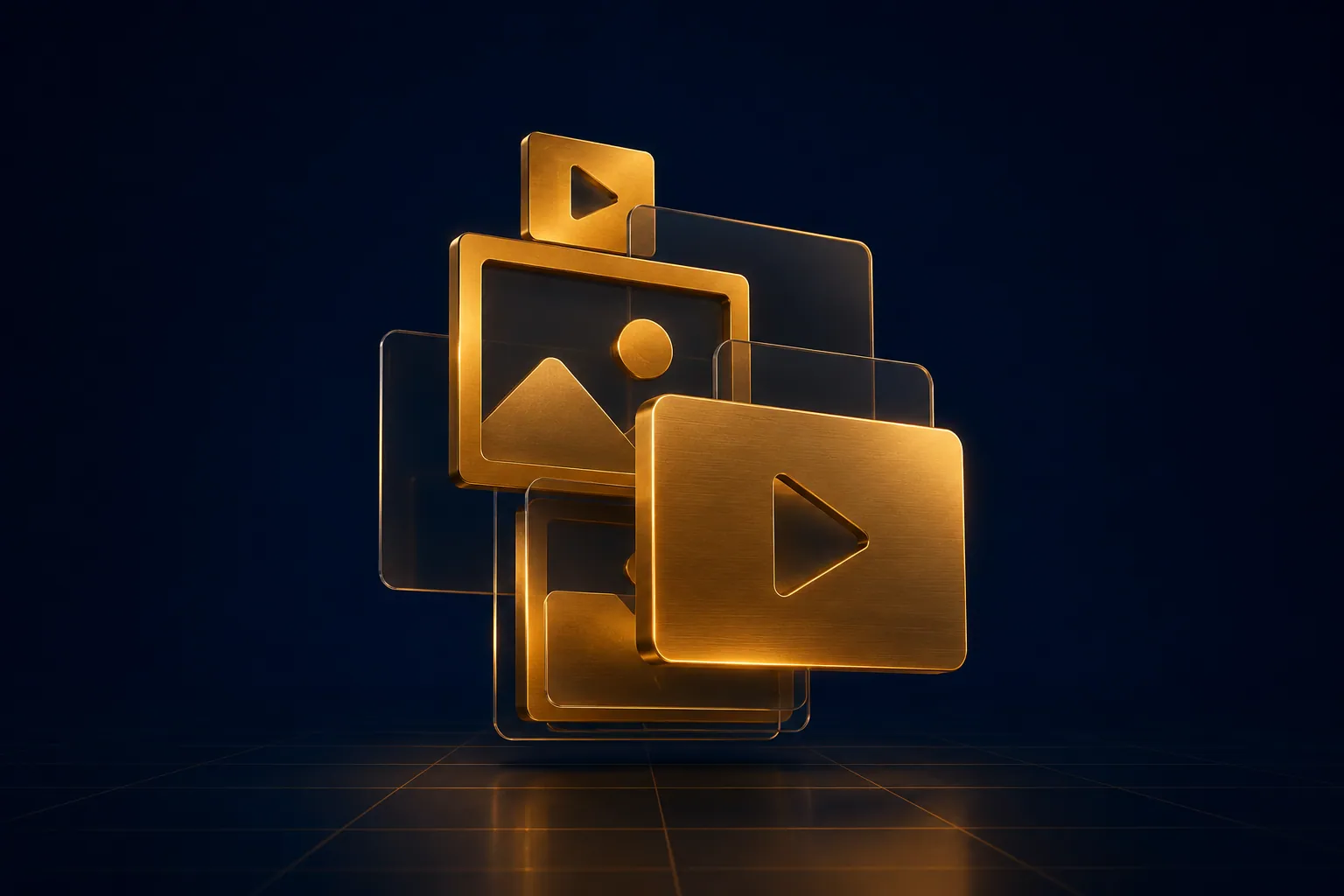 Camadas de vídeo e imagem